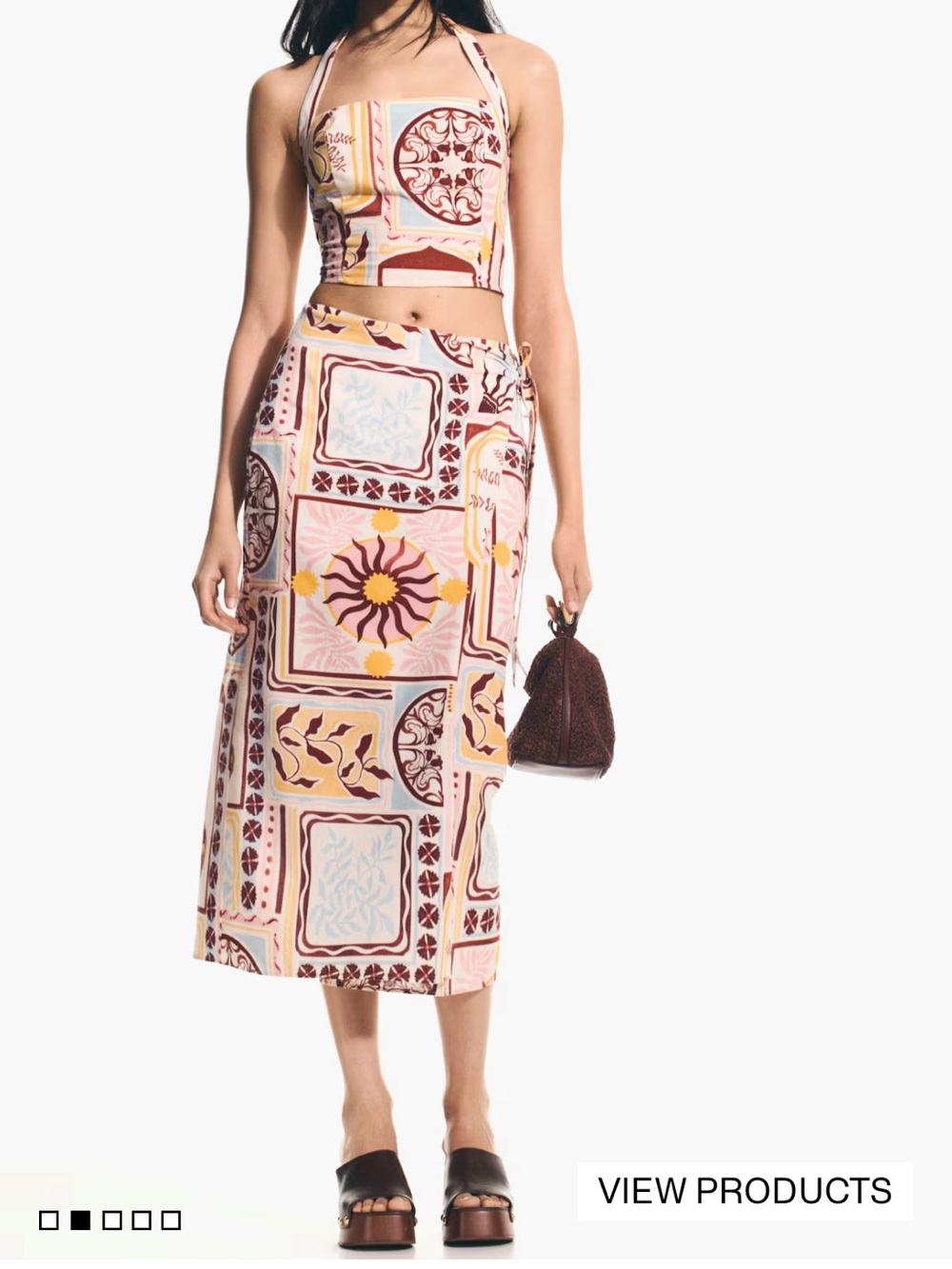 H&M Multi-Color Patterned Halter Tank Top - Picture 2 of 2
